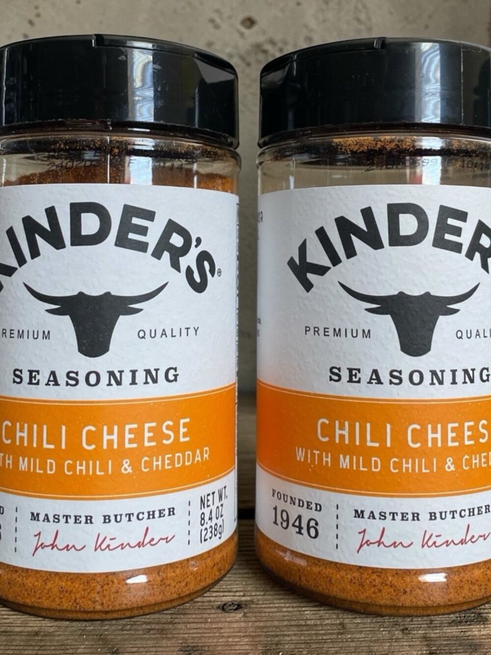 2 Pack Kinder's Chili Cheese Seasoning Mild Chili & Cheddar 8.4oz NEW